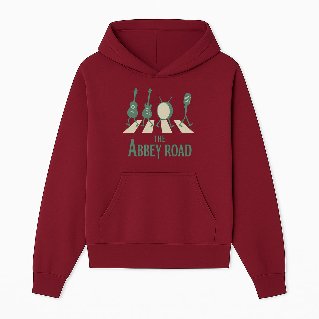 Abbey Road Music Art Print - Iconic Guitar, Drum, & Microphone Design - Perfect for Music Lovers & Retro Decor - Hoodie 1758338733673.jpg
