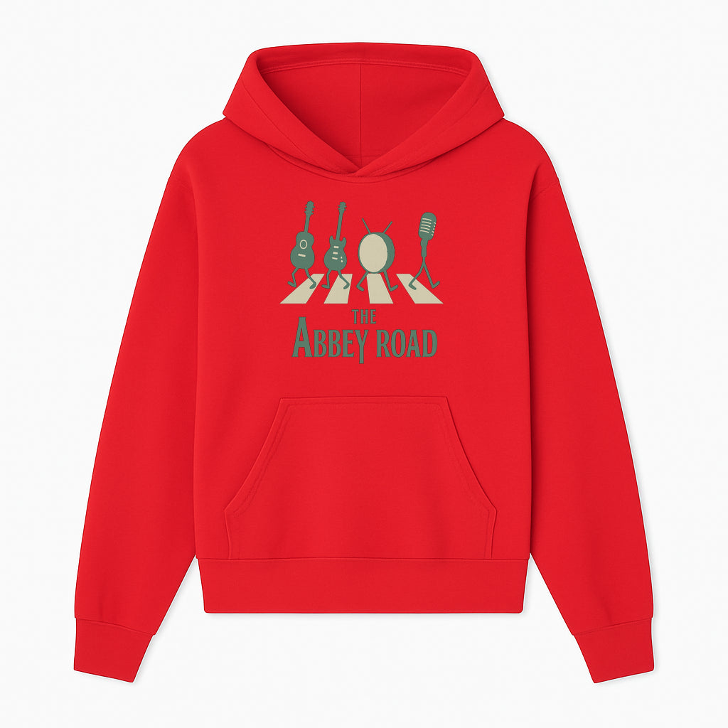 Abbey Road Music Art Print - Iconic Guitar, Drum, & Microphone Design - Perfect for Music Lovers & Retro Decor - Hoodie 1758338733995.jpg