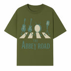 Abbey Road Music Art Print - Iconic Guitar, Drum, & Microphone Design - Perfect for Music Lovers & Retro Decor - T-shirt 1758338736297.jpg