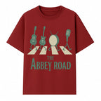 Abbey Road Music Art Print - Iconic Guitar, Drum, & Microphone Design - Perfect for Music Lovers & Retro Decor - T-shirt 1758338736895.jpg