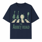 Abbey Road Music Art Print - Iconic Guitar, Drum, & Microphone Design - Perfect for Music Lovers & Retro Decor - T-shirt 1758338737015.jpg