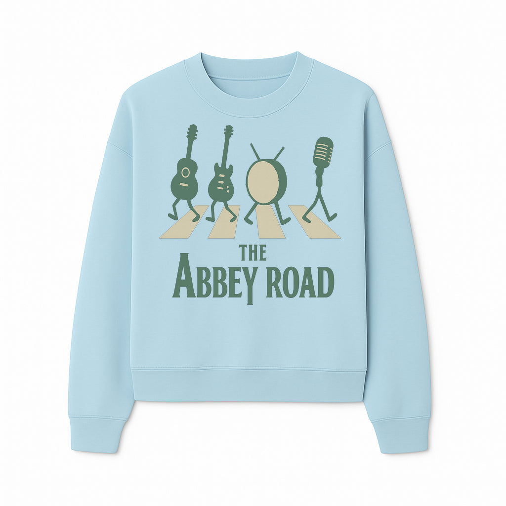 Abbey Road Music Art Print - Iconic Guitar, Drum, & Microphone Design - Perfect for Music Lovers & Retro Decor - Sweatshirt 1758338739729.jpg