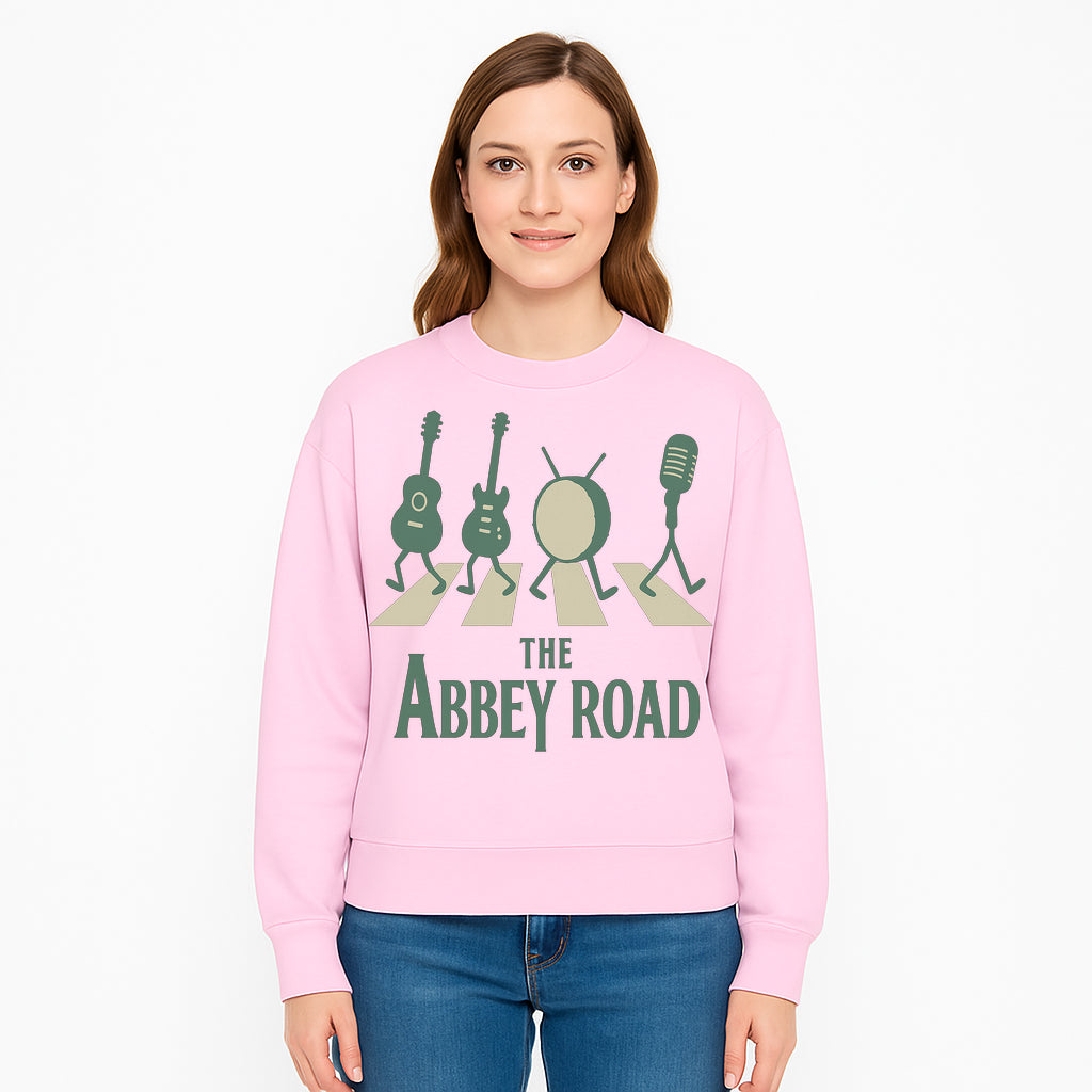 Abbey Road Music Art Print - Iconic Guitar, Drum, & Microphone Design - Perfect for Music Lovers & Retro Decor - Sweatshirt 1758338741931.jpg