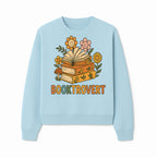 Booktrovert Floral Design with Open Books and Smiley Flowers - Perfect for Book Lovers and Introverts Gifts - Sweatshirt 1758341632170.jpg