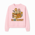 Booktrovert Floral Design with Open Books and Smiley Flowers - Perfect for Book Lovers and Introverts Gifts - Sweatshirt 1758341632339.jpg