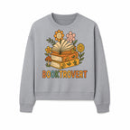 Booktrovert Floral Design with Open Books and Smiley Flowers - Perfect for Book Lovers and Introverts Gifts - Sweatshirt 1758341632891.jpg