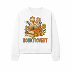 Booktrovert Floral Design with Open Books and Smiley Flowers - Perfect for Book Lovers and Introverts Gifts - Sweatshirt 1758341633017.jpg