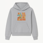 All the Cool Kids Are Reading - Book Lovers Wall Art Print with Coffee and Books Illustration - Hoodie 1758341636534.jpg