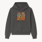 All the Cool Kids Are Reading - Book Lovers Wall Art Print with Coffee and Books Illustration - Hoodie 1758341636901.jpg