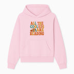 All the Cool Kids Are Reading - Book Lovers Wall Art Print with Coffee and Books Illustration - Hoodie 1758341637542.jpg