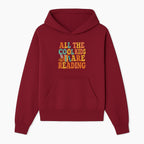 All the Cool Kids Are Reading - Book Lovers Wall Art Print with Coffee and Books Illustration - Hoodie 1758341637747.jpg