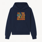 All the Cool Kids Are Reading - Book Lovers Wall Art Print with Coffee and Books Illustration - Hoodie 1758341637927.jpg