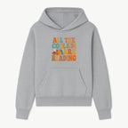 All the Cool Kids Are Reading - Book Lovers Wall Art Print with Coffee and Books Illustration - Hoodie 1758341638233.jpg