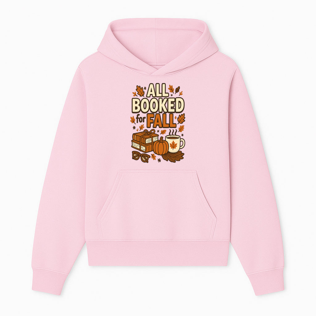 All Booked for Fall T-shirt Cozy Autumn Design with Books, Pumpkin, Coffee, and Leaves Perfect for Book Lovers - Hoodie 1758341638645.jpg