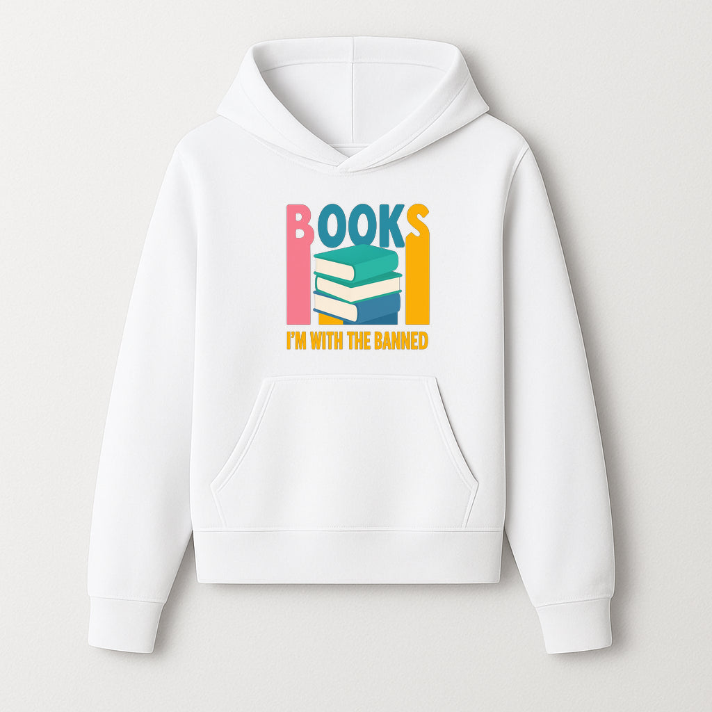 Books I'm With The Banned T-Shirt | Support Free Speech | Literature Advocacy Tee - Hoodie 1758341639263.jpg