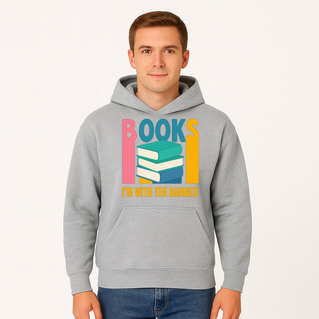 Books I'm With The Banned T-Shirt | Support Free Speech | Literature Advocacy Tee - Hoodie 1758341640417.jpg