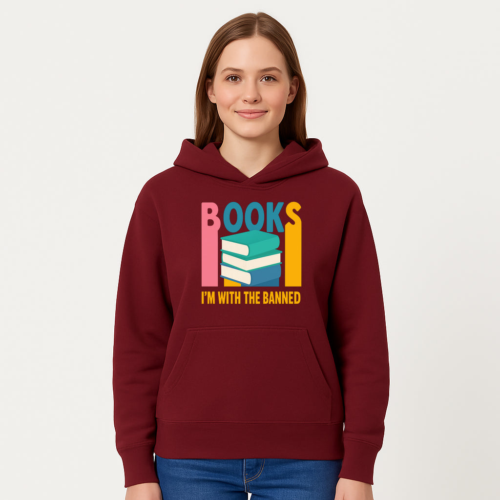 Books I'm With The Banned T-Shirt | Support Free Speech | Literature Advocacy Tee - Hoodie 1758341640589.jpg