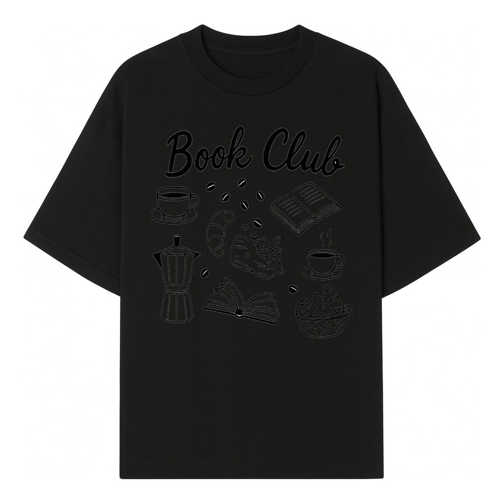 Book Club Art Print with Coffee, Croissant, and Reading Themes - Perfect for Coffee Lovers and Book Enthusiasts - T-shirt 1758341640627.jpg