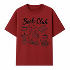 Book Club Art Print with Coffee, Croissant, and Reading Themes - Perfect for Coffee Lovers and Book Enthusiasts - T-shirt 1758341641461.jpg