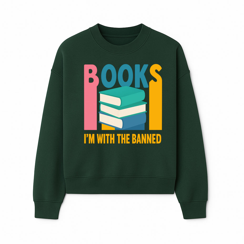 Books I'm With The Banned T-Shirt | Support Free Speech | Literature Advocacy Tee - Sweatshirt 1758341644316.jpg