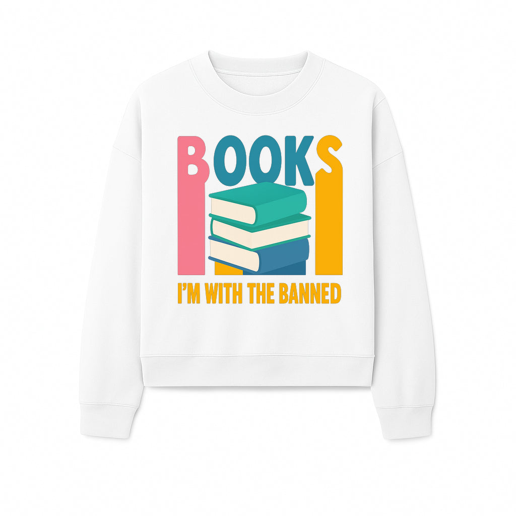 Books I'm With The Banned T-Shirt | Support Free Speech | Literature Advocacy Tee - Sweatshirt 1758341645516.jpg