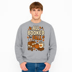 All Booked for Fall T-shirt Cozy Autumn Design with Books, Pumpkin, Coffee, and Leaves Perfect for Book Lovers - Sweatshirt 1758341646657.jpg