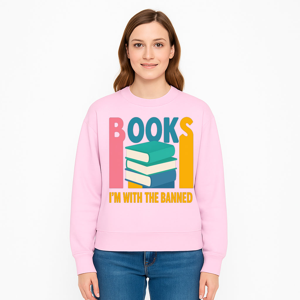 Books I'm With The Banned T-Shirt | Support Free Speech | Literature Advocacy Tee - Sweatshirt 1758341646847.jpg
