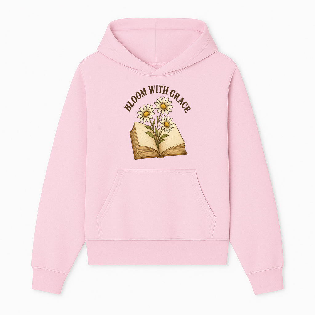Bloom with Grace Floral Book Art Print - Inspirational Decor for Home, Office, and Gift Giving - Hoodie 1758341656756.jpg