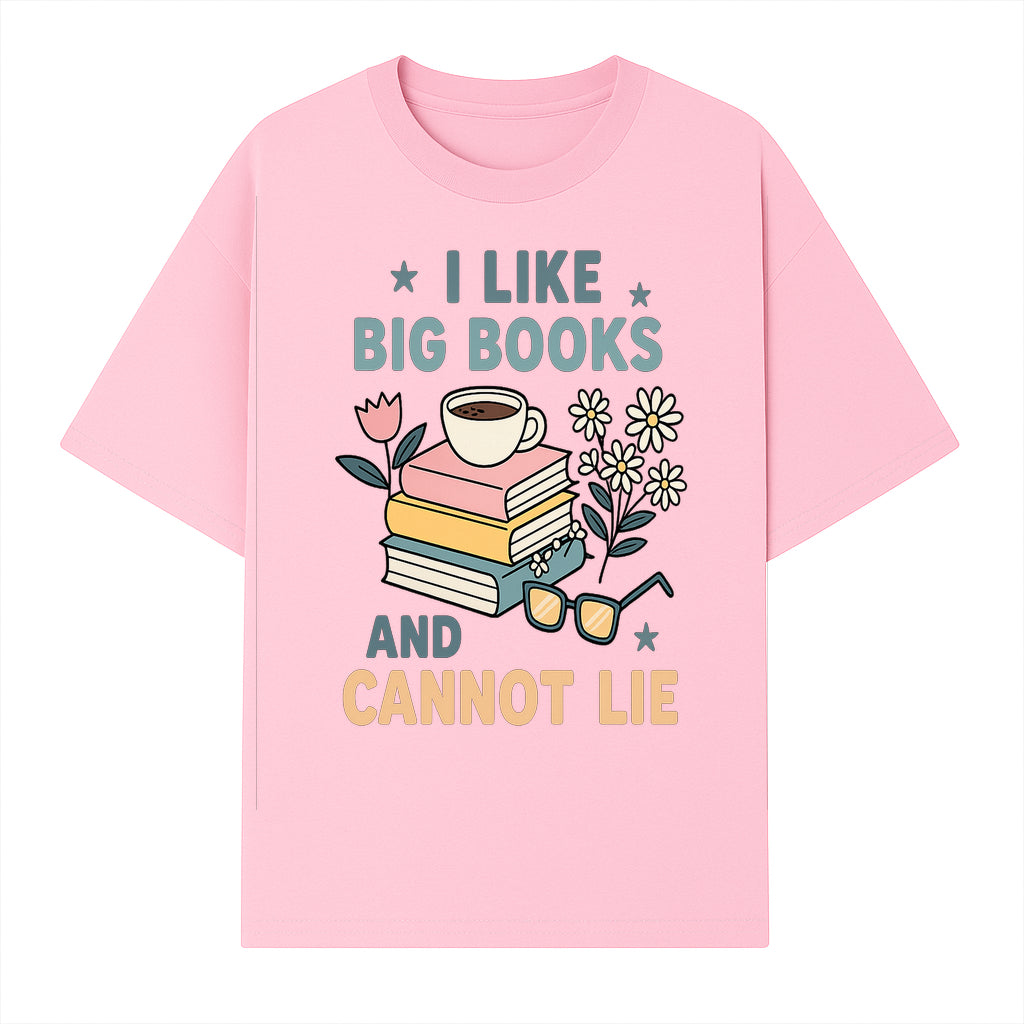 Big Books and Coffee Graphic Tee - Perfect Gift for Book Lovers & Readers, Cute Floral Design, Literary Humor Shirt - T-shirt 1758341660419.jpg