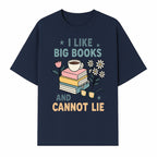 Big Books and Coffee Graphic Tee - Perfect Gift for Book Lovers & Readers, Cute Floral Design, Literary Humor Shirt - T-shirt 1758341660721.jpg