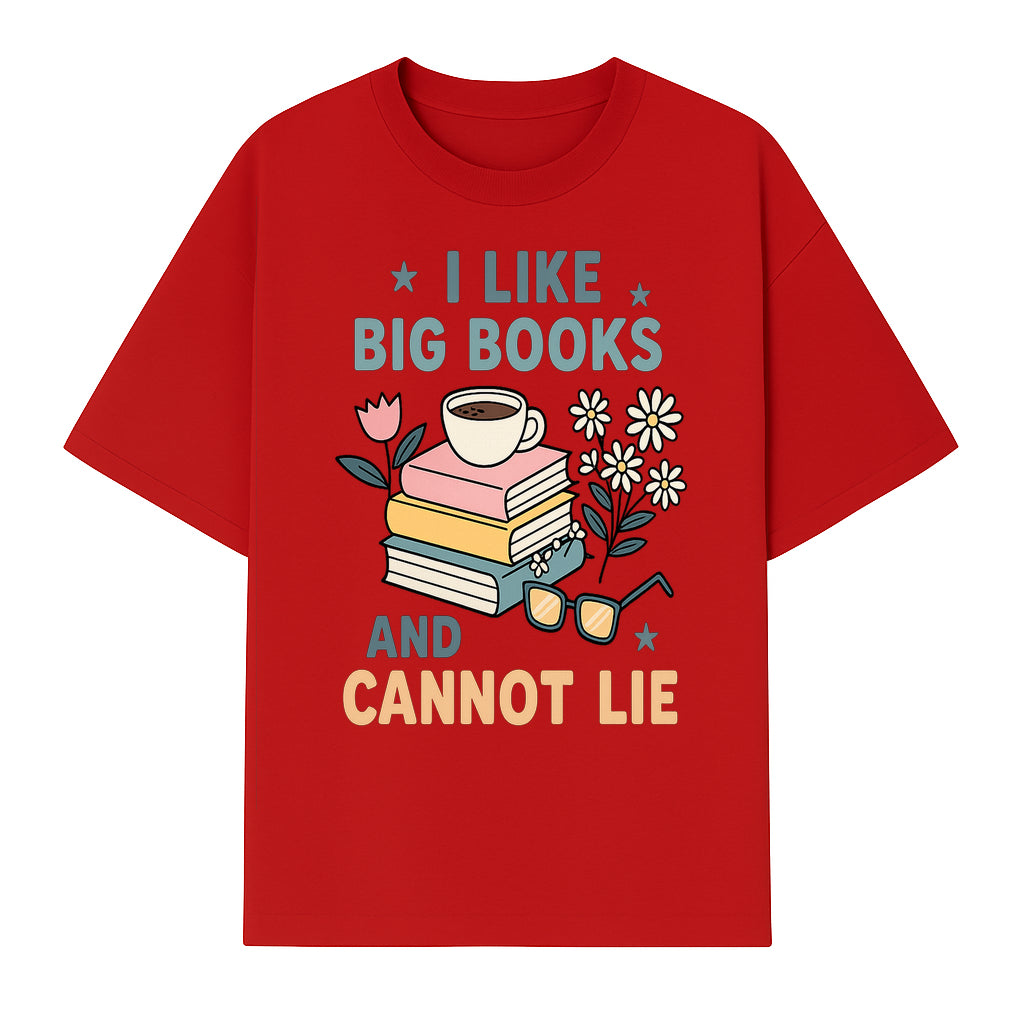 Big Books and Coffee Graphic Tee - Perfect Gift for Book Lovers & Readers, Cute Floral Design, Literary Humor Shirt - T-shirt 1758341660875.jpg