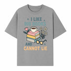 Big Books and Coffee Graphic Tee - Perfect Gift for Book Lovers & Readers, Cute Floral Design, Literary Humor Shirt - T-shirt 1758341661003.jpg