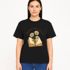 Bloom with Grace Floral Book Art Print - Inspirational Decor for Home, Office, and Gift Giving - T-shirt 1758341661922.jpg