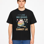 Big Books and Coffee Graphic Tee - Perfect Gift for Book Lovers & Readers, Cute Floral Design, Literary Humor Shirt - T-shirt 1758341662302.jpg