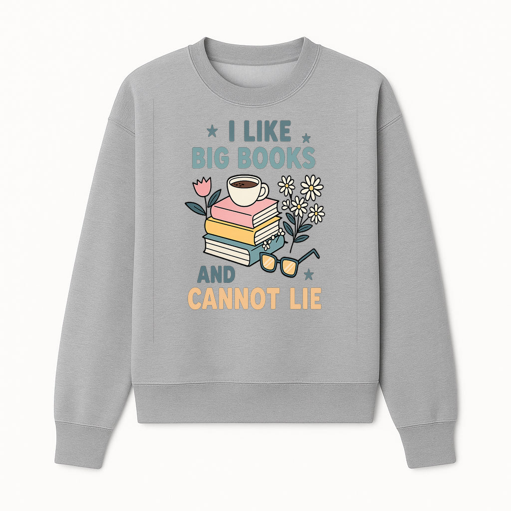 Big Books and Coffee Graphic Tee - Perfect Gift for Book Lovers & Readers, Cute Floral Design, Literary Humor Shirt - Sweatshirt 1758341662627.jpg