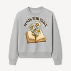 Bloom with Grace Floral Book Art Print - Inspirational Decor for Home, Office, and Gift Giving - Sweatshirt 1758341662649.jpg