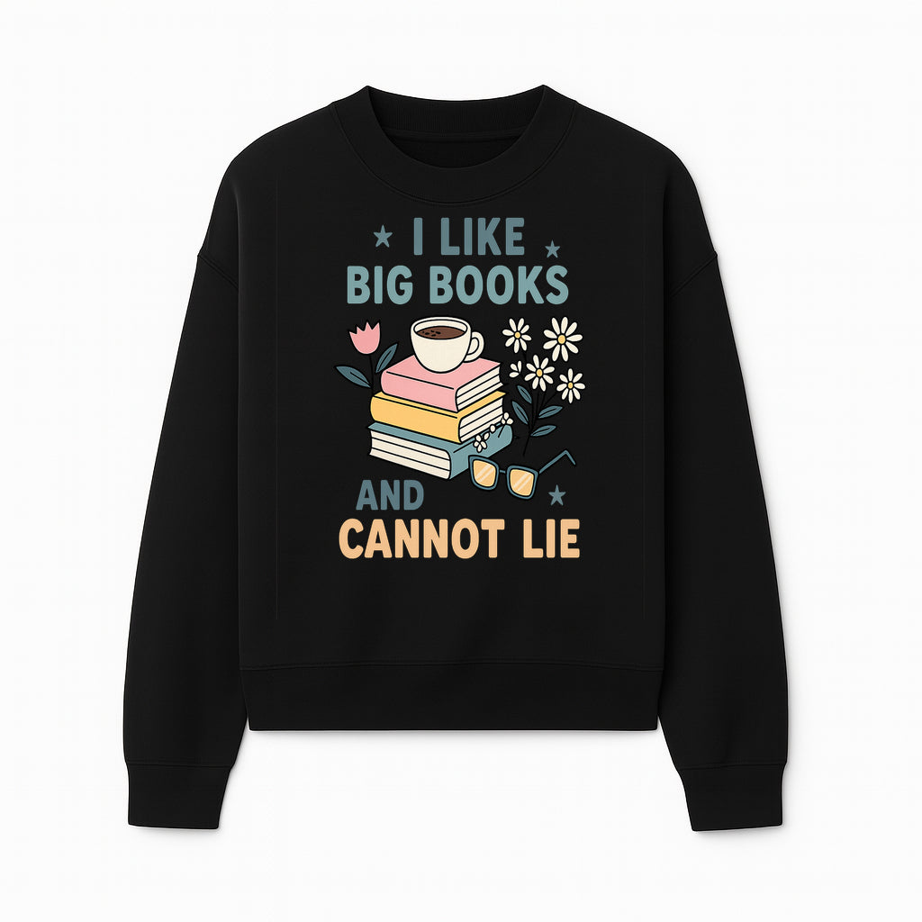 Big Books and Coffee Graphic Tee - Perfect Gift for Book Lovers & Readers, Cute Floral Design, Literary Humor Shirt - Sweatshirt 1758341662768.jpg