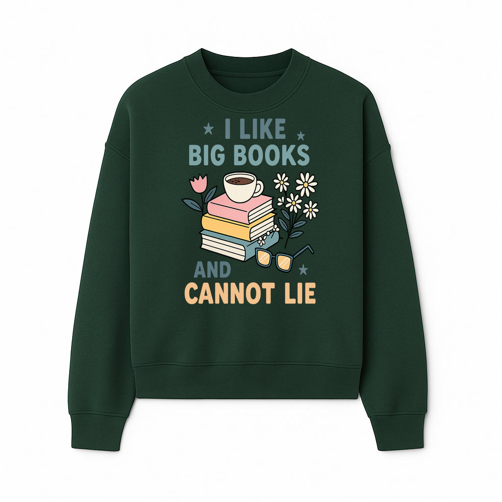 Big Books and Coffee Graphic Tee - Perfect Gift for Book Lovers & Readers, Cute Floral Design, Literary Humor Shirt - Sweatshirt 1758341663086.jpg
