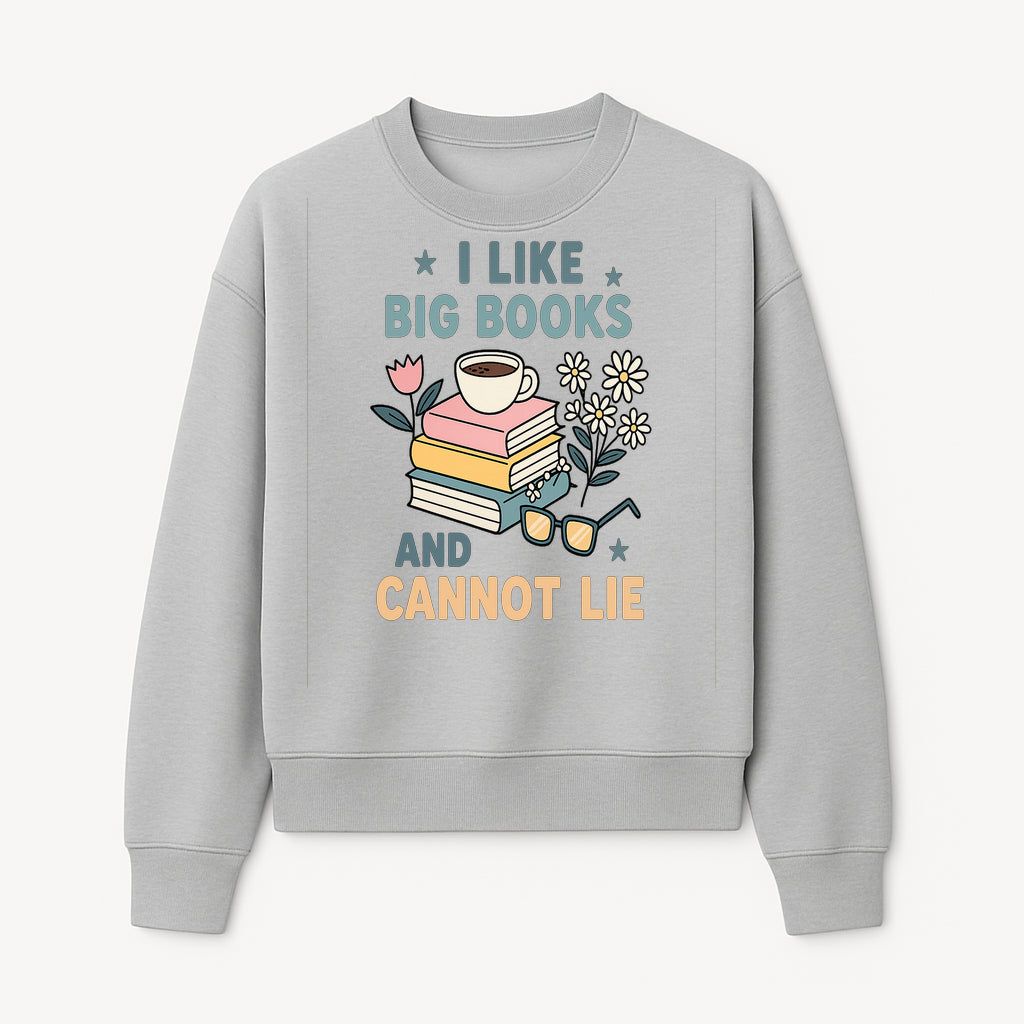 Big Books and Coffee Graphic Tee - Perfect Gift for Book Lovers & Readers, Cute Floral Design, Literary Humor Shirt - Sweatshirt 1758341663218.jpg