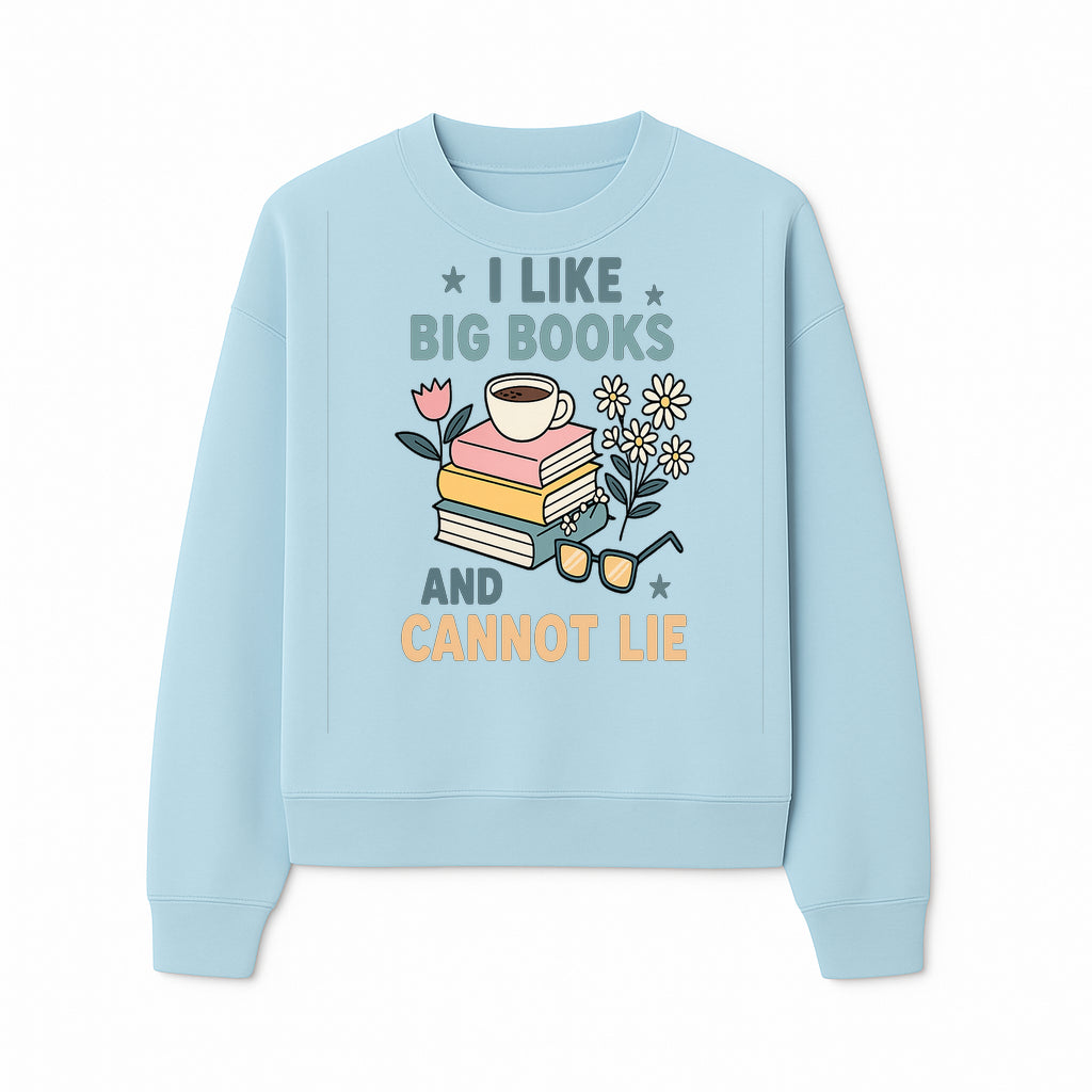 Big Books and Coffee Graphic Tee - Perfect Gift for Book Lovers & Readers, Cute Floral Design, Literary Humor Shirt - Sweatshirt 1758341663347.jpg