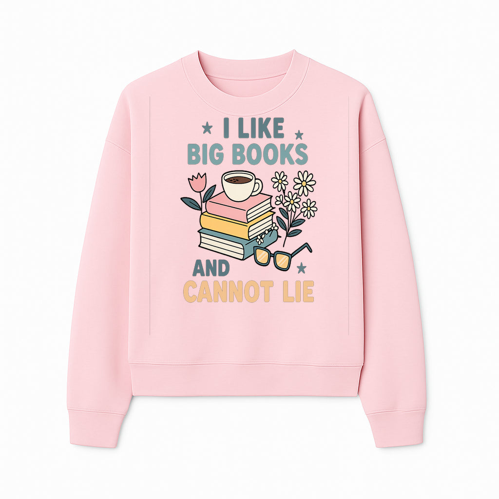 Big Books and Coffee Graphic Tee - Perfect Gift for Book Lovers & Readers, Cute Floral Design, Literary Humor Shirt - Sweatshirt 1758341663473.jpg