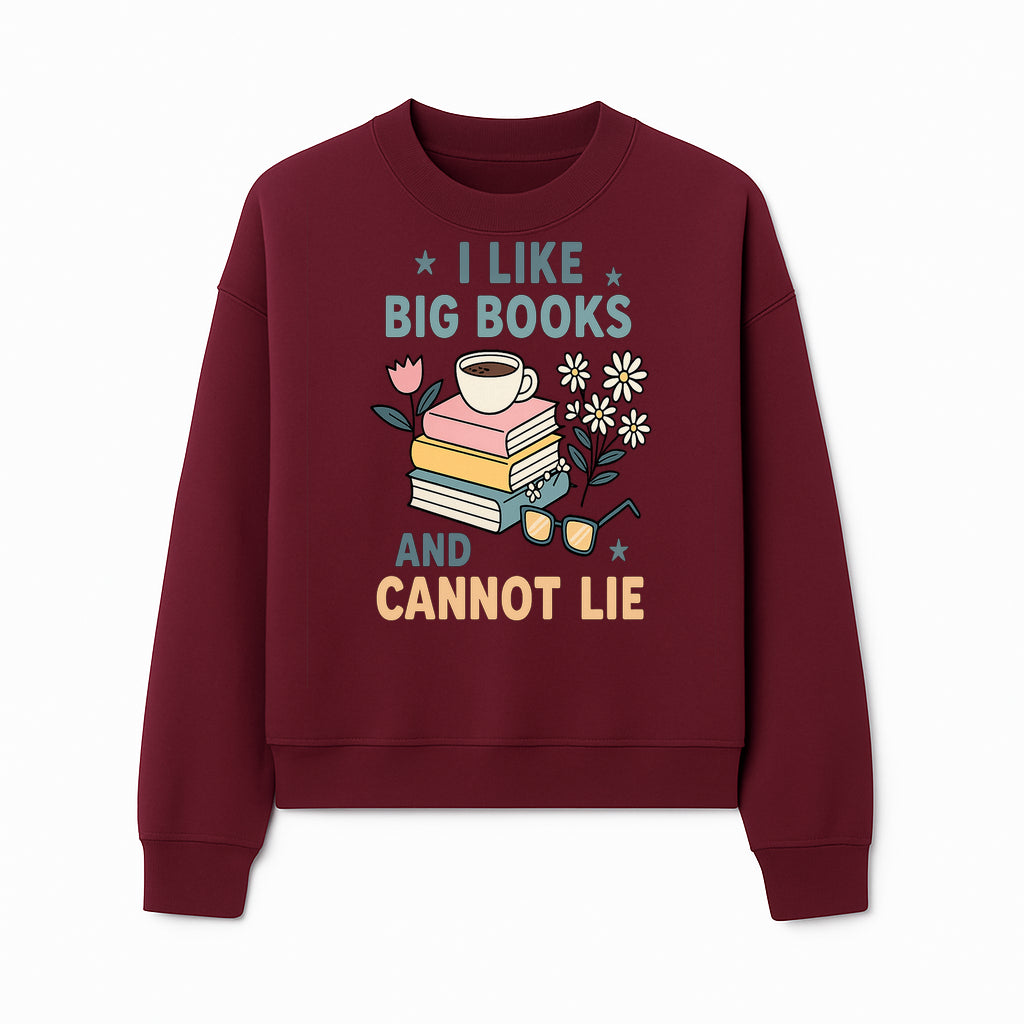 Big Books and Coffee Graphic Tee - Perfect Gift for Book Lovers & Readers, Cute Floral Design, Literary Humor Shirt - Sweatshirt 1758341663643.jpg