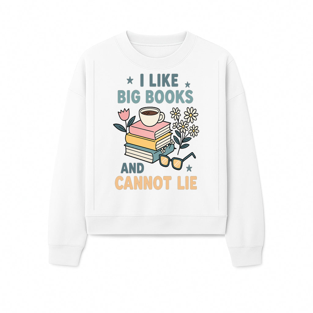 Big Books and Coffee Graphic Tee - Perfect Gift for Book Lovers & Readers, Cute Floral Design, Literary Humor Shirt - Sweatshirt 1758341664262.jpg