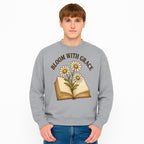 Bloom with Grace Floral Book Art Print - Inspirational Decor for Home, Office, and Gift Giving - Sweatshirt 1758341664764.jpg