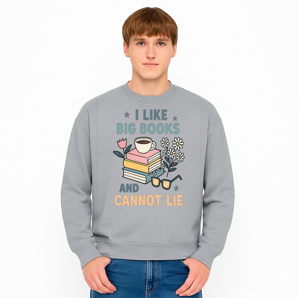 Big Books and Coffee Graphic Tee - Perfect Gift for Book Lovers & Readers, Cute Floral Design, Literary Humor Shirt - Sweatshirt 1758341665376.jpg