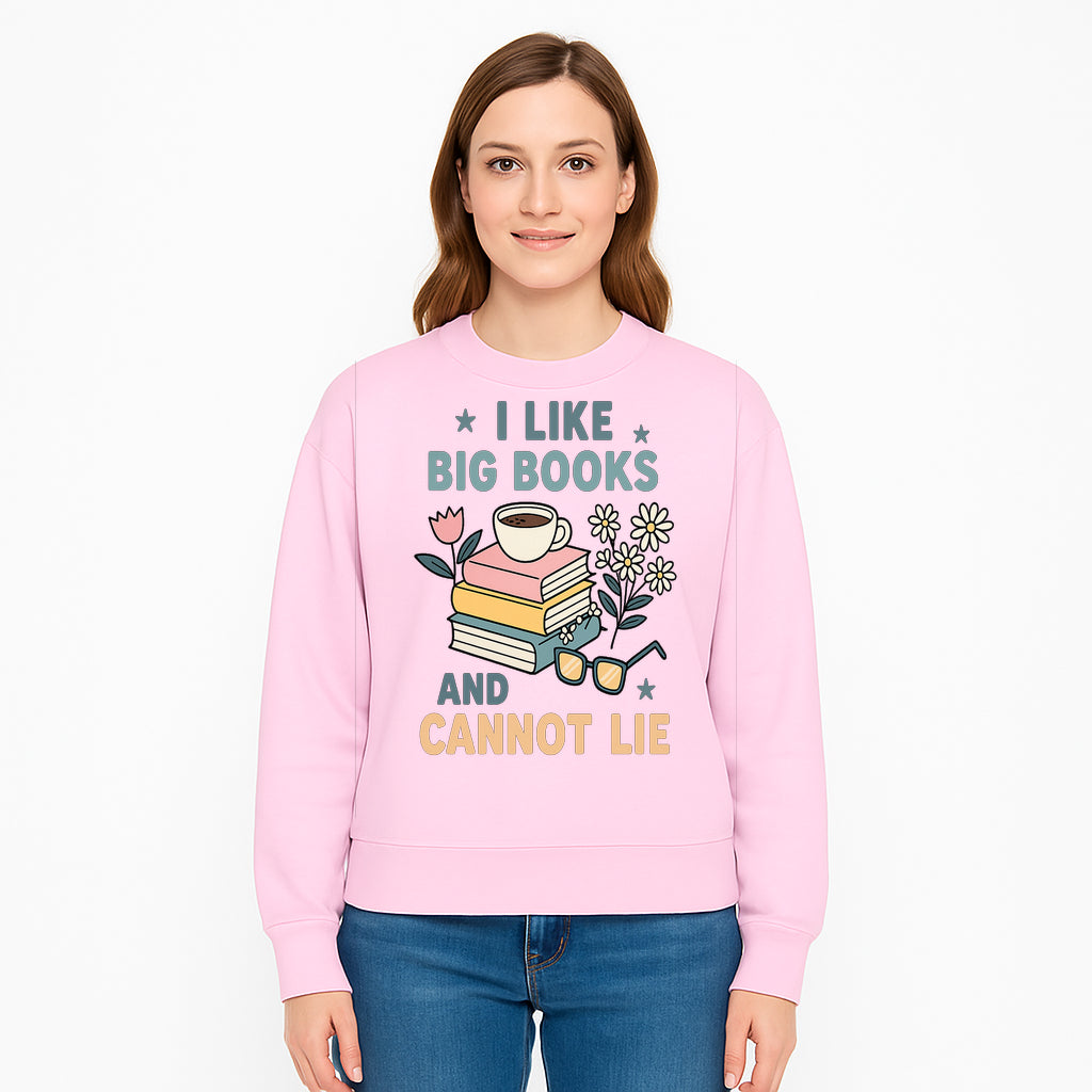 Big Books and Coffee Graphic Tee - Perfect Gift for Book Lovers & Readers, Cute Floral Design, Literary Humor Shirt - Sweatshirt 1758341665573.jpg