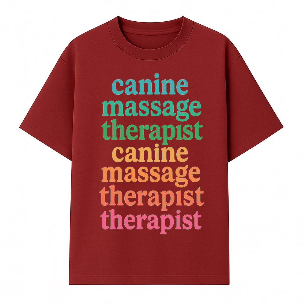 Canine Massage Therapist T-Shirt - Pet Wellness, Dog Massage, Animal Therapy Apparel, Gift for Dog Owners, Veterinarians - T-shirt 1758350837875.jpg