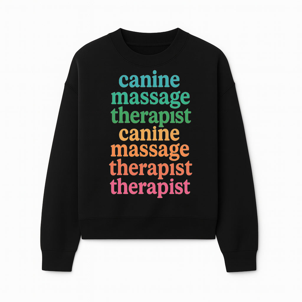 Canine Massage Therapist T-Shirt - Pet Wellness, Dog Massage, Animal Therapy Apparel, Gift for Dog Owners, Veterinarians - Sweatshirt 1758350839891.jpg