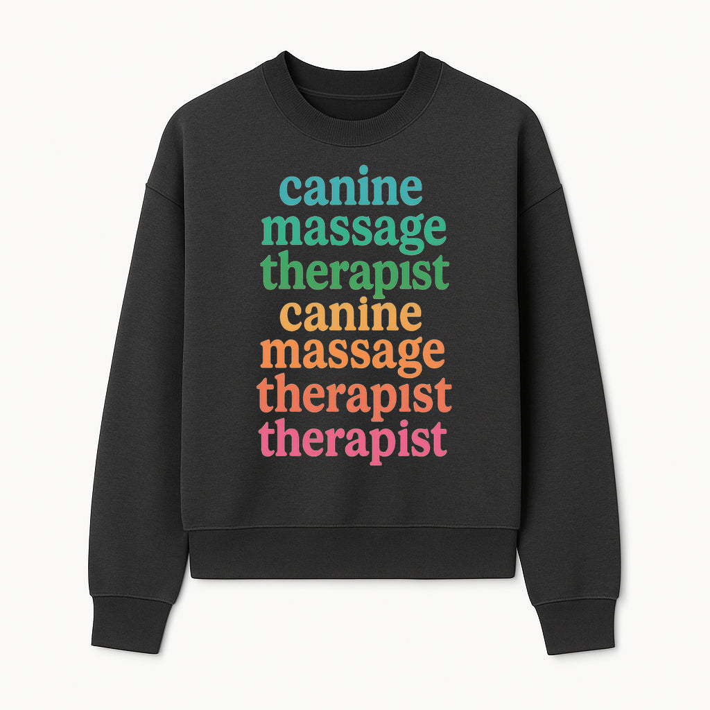 Canine Massage Therapist T-Shirt - Pet Wellness, Dog Massage, Animal Therapy Apparel, Gift for Dog Owners, Veterinarians - Sweatshirt 1758350840025.jpg