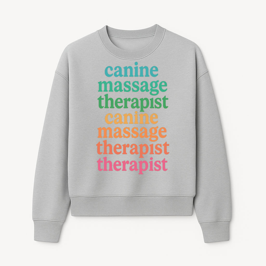 Canine Massage Therapist T-Shirt - Pet Wellness, Dog Massage, Animal Therapy Apparel, Gift for Dog Owners, Veterinarians - Sweatshirt 1758350840294.jpg
